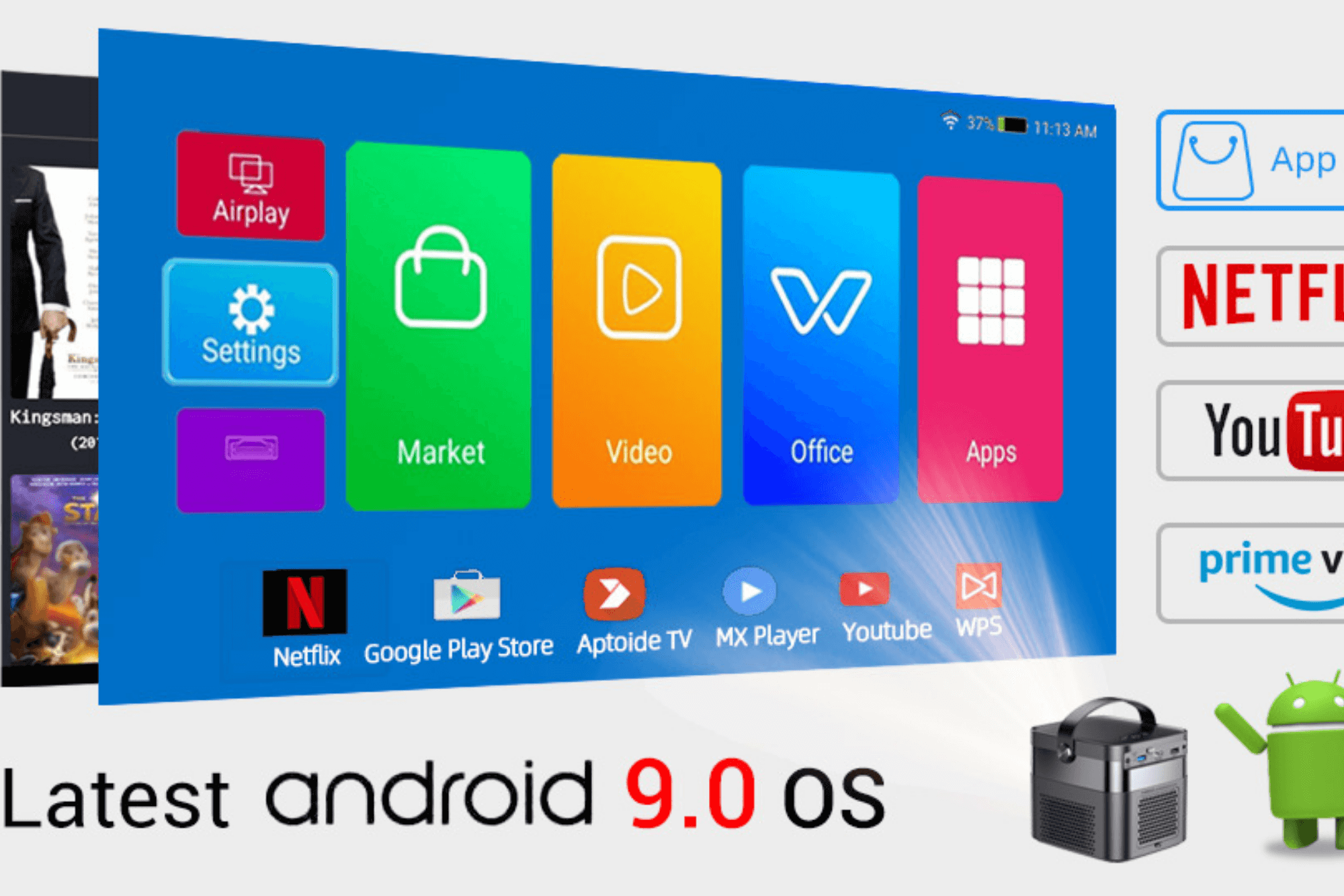 Proyector Smart 3D Portatil TL-70 🔥AL COSTO🔥