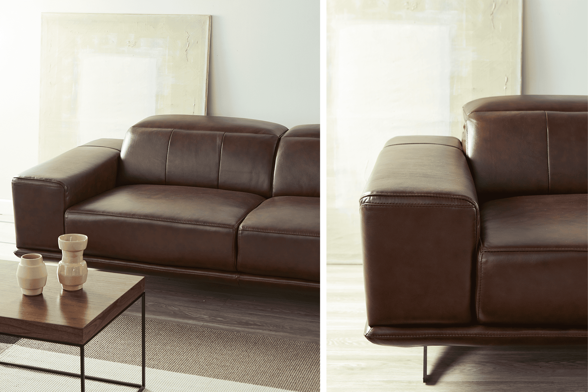 ESQUINERO BOCK 2,80x1,70mts CUERO VACUNO